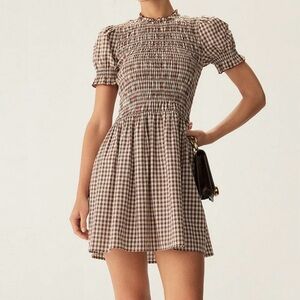RIHOAS Gingham Checkered Mini Dress